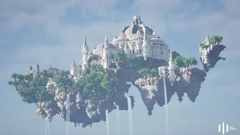 Fantasy Floating Islands, Minecraft Mansion, Floating Islands, Bangunan Minecraft, Minecraft Cottage, Minecraft Castle, Floating Island, Cute Minecraft Houses, Minecraft Plans