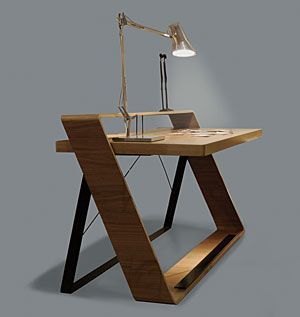 Bulego Writing Desk by abad diseno Loft Design, Creative Furniture, Desk Design, A Desk, Stand Design, Furniture Inspiration, Writing Desk, Interior Furniture, Computer Desk