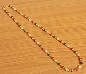 Multicolor pearl necklaces - Sanvi Jewels Pvt. Ltd. - 2912798 Multicolor Pearl Necklace, Antique Jewellery Online, Ethnic Looks, Artificial Jewellery, Pearl Necklaces, On Phone, Designer Sarees, Antique Jewellery, Fashion Jewellery