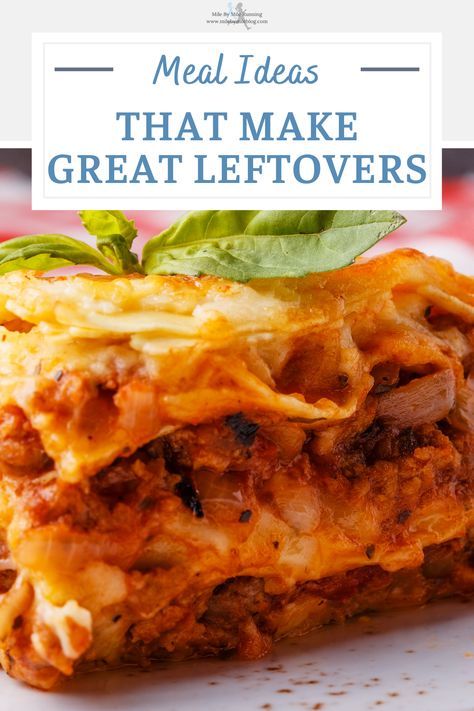 It's always nice to have leftovers during a busy week. When I plan meals I often try to have leftovers a few times a week, either for lunch of dinner. I came across these meal ideas that I use to make sure I have leftovers. Meals That Have Leftovers, Intentional Leftovers, Best Leftover Meals, Meal Prep For People Who Dont Like Leftovers, Nutrition For Runners, Dinner Leftovers, Dinner Plan, Sunday Dinner, Leftovers Recipes