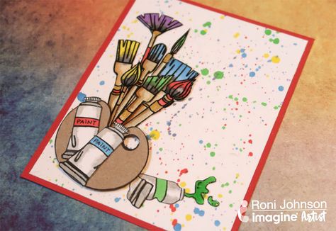 Create a Paint Brush Splatter Style Card with Waffle Flower Stamps Mystical Fairy, Fairy Lantern, File Decoration Ideas, Book Art Projects, Creative Book Covers, Book Cover Page, Lantern Craft, Fairy Lanterns, Page Decoration