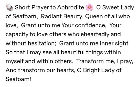 Prayers For Aphrodite, Prayers To Aphrodite, Letter To Aphrodite, Prayer To Aphrodite, Aphrodite Invocation, Aphrodite Prayer, Working With Aphrodite Witchcraft, Honoring Aphrodite, Aphrodite Alter