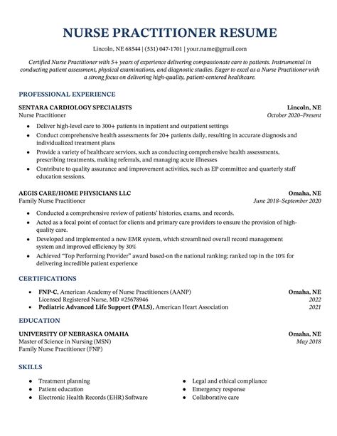 Our nurse practitioner resume example and writing tips will show you how to put your best qualifications forward and demonstrate why you’re the perfect choice. Nurse Practitioner Student Study Guides, Nurse Practitioner Board Review, Family Nurse Practitioner Student, Why Nursing, Nurse Practitioner Aesthetic, Women’s Health Nurse Practitioner, Acute Care Nurse Practitioner, Nursing Interview, Nurse Practitioner Student