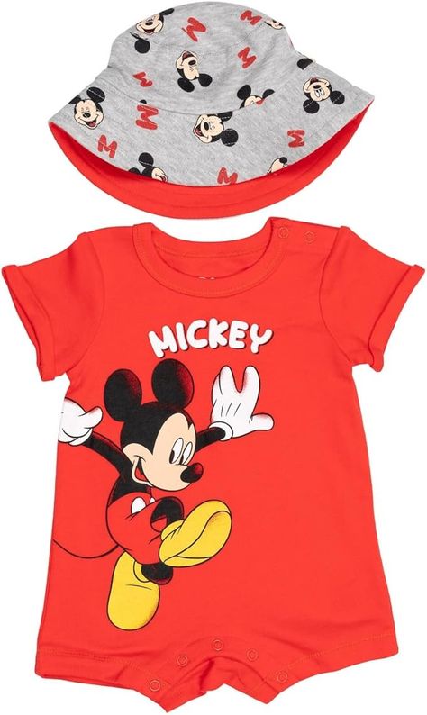 Amazon.com: Disney Lion King Mickey Mouse Winnie the Pooh Jack Skellington Lilo & Stitch Baby Romper & Bucket Sun Hat Newborn to Infant: Clothing, Shoes & Jewelry King Mickey, Simba And Nala, King Simba, Disney Lion King, Baby Boy Romper, Short Sleeve Romper, Boys Romper, Cute Rompers, Kids Boxing