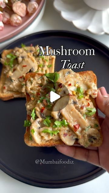 Ravika Thorat on Instagram: "Must-try creamy mushroom toast! 🍄🥪 A quick and easy breakfast or snack, perfect for any day.

Ingredients:

	•	🧈 1 tbsp Butter (or Olive Oil)
	•	🧄 4-5 cloves Garlic, chopped
	•	🧅 1 Onion, chopped
	•	🍄 1 cup Mushrooms, sliced
	•	🌶️ 1 tsp Chili Flakes
	•	⚫ ½ tsp Black Pepper Powder
	•	🌿 1 tsp Oregano
	•	🧂 Salt, to taste
	•	🌾 2 tbsp Oats Powder
	•	🥛 1 cup Milk
	•	🧀 1 small cube Cheese, grated (optional)
	•	🌿 Fresh Coriander, chopped
	•	🍞 Brown or Multigrain Bread, toasted

Method:

	1.	Sauté garlic and onions in butter/oil.
	2.	Add mushrooms, spices, and salt.
	3.	Mix in oats powder, milk, and cheese (optional).
	4.	Spread on toasted bread and garnish with coriander.
✅ Save 
✅ Share 
✅ Follow @mumbaifoodiz 
.
.
.
(Mushroom toast, easy breakfast, heal Quick Snacks Easy Indian, Mushroom Toast Recipe, Dahi Bread Toast, Mushroom Toast Breakfast, Mushroom Toastie, Mushrooms On Toast Recipe, Bread Toast Recipes Indian, Mushroom Paratha, Mushroom Toast With Egg