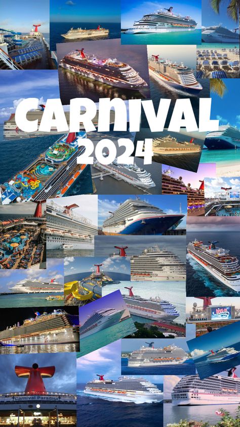 Ships 2024 Goals, Carnival Cruise Line, Carnival Cruise, 17th Birthday, Cruise Line, Senior Year, Carnival, Collage, Birthday