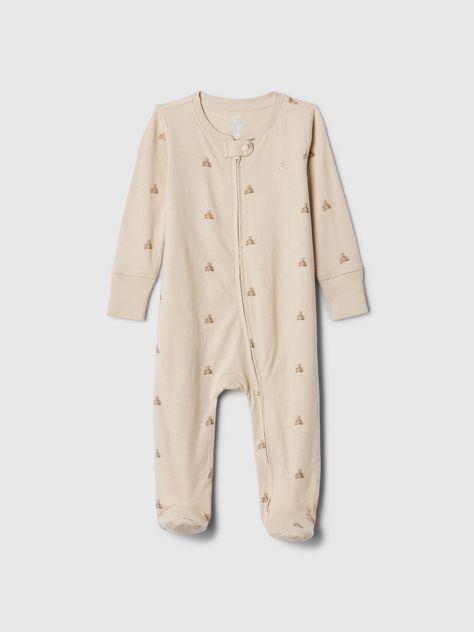 Baby First Favorites Organic CloudCotton Footed One-Piece | Gap Baby First Outfit, Gap Outfits, Twin Boys, Bear Print, Adorable Baby, Work Life, Baby Gap, Organic Baby, Outfit Set