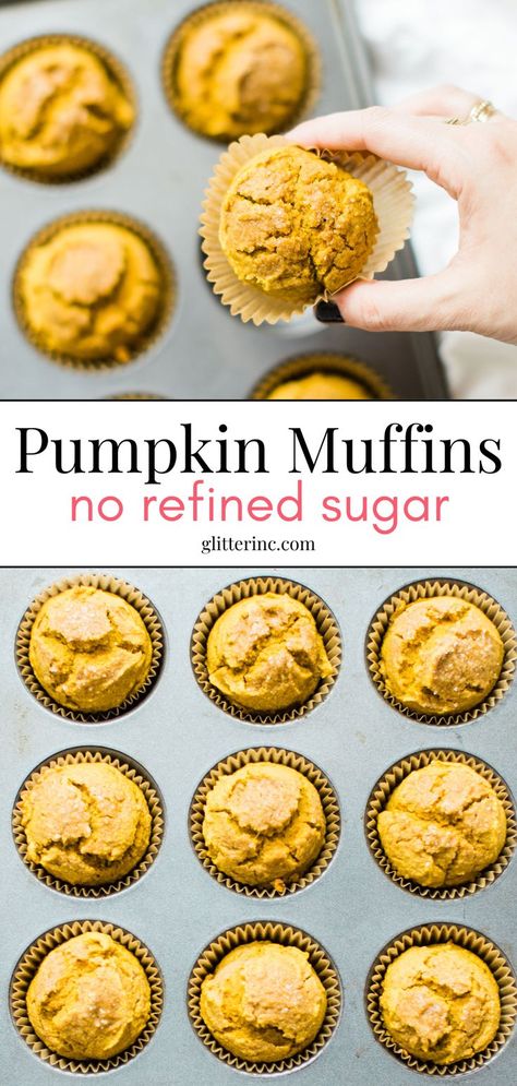 Enjoy pumpkin muffins without sugar with this easy pumpkin muffins recipe. These healthy fall snack or fall breakfast treats are perfect for a healthier option. Using simple ingredients, this healthy pumpkin muffins recipe offers delicious fall muffins that fit any healthy pumpkin recipes collection. Easy Pumpkin Muffins, Healthy Fall Snacks, Healthy Pumpkin Recipes, Healthy Pumpkin Muffins, Mini Pumpkin Muffins, Pumpkin Muffins Recipe, Fall Muffins, Pumpkin Muffins Easy, Pumpkin Recipes Healthy