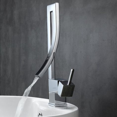 You'll love the Aqua Elegance Single Lever Wide Spread Bathroom Faucet at Wayfair - Great Deals on all Home Improvement products with Free Shipping on most stuff, even the big stuff. Single Lever Bathroom Faucet, Bronze Kitchen Faucet, Rubbed Bronze Kitchen, Double Basin Vanity Unit, Japanese Minimalist, Bathroom Faucets Waterfall, Wall Mount Faucet Bathroom, Toilet Sink, Vessel Sink Faucet