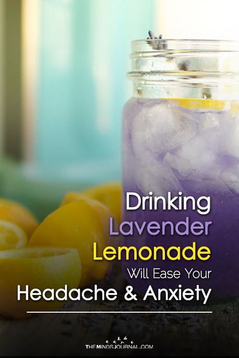 lavender lemonade Medicinal Recipes, Getting Rid Of Headaches, Virgin Drinks, Headache Prevention, Lemonade Drinks, Lavender Lemonade, Migraine Relief, Tension Headache, Headache Relief