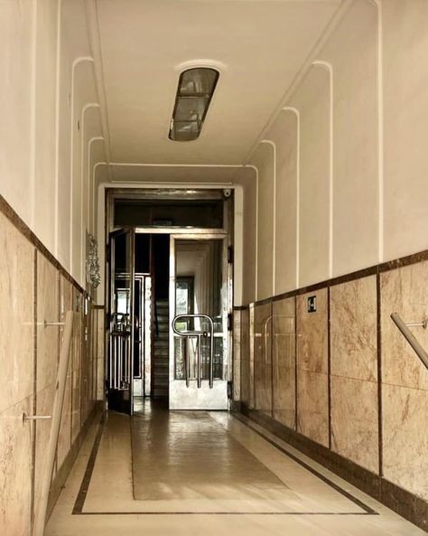 Art Deco | ENTRANCE LOBBY at the apartment building, 1938-1940, Kosovska 35, Belgrade, Serbia 🇷🇸  | Facebook Apartment Entrance Lobby, Apartment Building Entrance, Art Deco Entrance, Apartment Entrance, Building Entrance, Entrance Lobby, Belgrade Serbia, The Apartment, Apartment Building