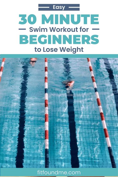 This easy 30 minute swim workout will burn fat and help you reach your goals. Swimming is a great exercise for anyone looking to improve their fitness. It's an especially great workout for beginners and those who may have suffered previous joint injuries. If you're a beginner though, it’s best to get the right kind of start with your workouts. Tap the pin for an easy 30 minute swim workout for beginners get started and find success in swimming! Swimming Workouts For Beginners, Water Aerobics Workout, Swimming Pool Exercises, Swimming For Beginners, Benefits Of Swimming, Swim Workout, Swimming Workouts, Swimming Benefits, Lap Swimming