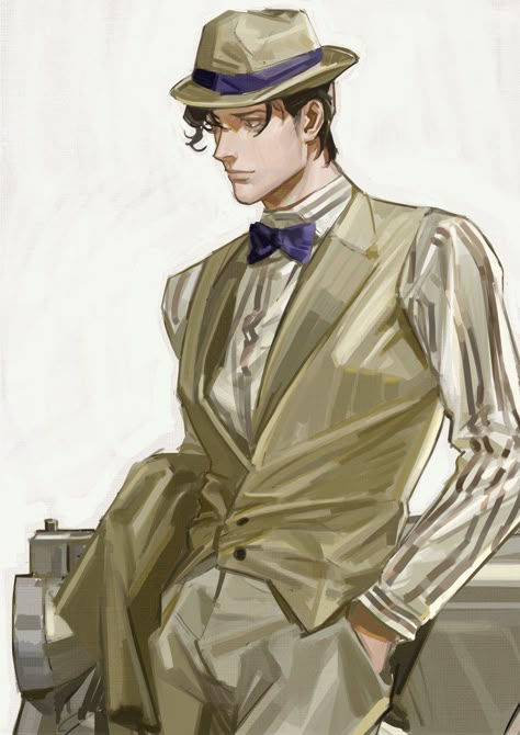 Victorian Man Art, Victorian Character Design, Victorian Male, Victorian Anime, Suit Drawing, Victorian Boy, Victorian Men, Victorian Man, Arte Grunge