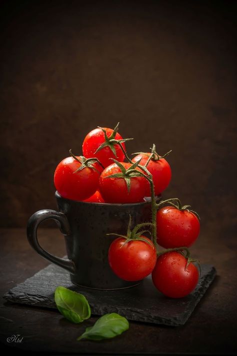 Tanaman Tomat, Vegetables Photography, Dark Food Photography, Food Art Photography, Fruits Photos, Still Life Fruit, Fruit Photography, Tortellini Soup, Food Wallpaper