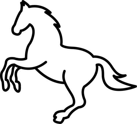 Easy Horse Drawing, Horse Outline, Idee Cricut, Happy Birthday Wishes Photos, Children Sketch, Handmade Paper Crafts, Horse Pattern, Horse Drawing, Horse Drawings