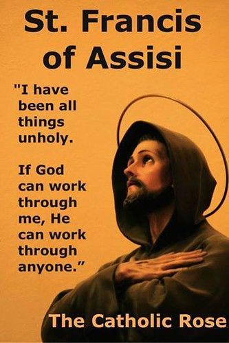 St. Francis of Assisi! | Ena Moane | Flickr St Francis Of Assisi, Saint Quotes Catholic, Saint Quotes, Francis Of Assisi, San Francesco, Catholic Quotes, Catholic Prayers, St Francis, Pope Francis