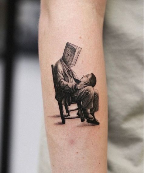 Morality Tattoo, Tattoos Lonliness, Mayor Tattoo, Conceptual Tattoo Ideas, Surreal Tattoo Ideas, Surrealist Tattoo, Surrealistic Tattoo, Surrealism Tattoo Design, Surrealism Tattoos