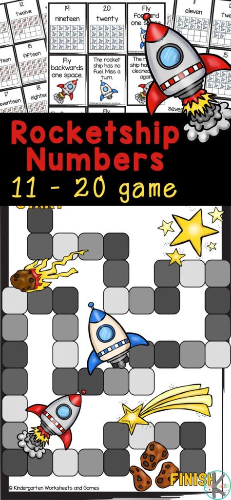 Number Recognition Activities 11-20, Number Games For Kindergarten, Number Games Kindergarten, Recognition Board, Moon For Kids, Number Recognition Worksheets, Number Sense Worksheets, Number Recognition Activities, Nursery Rhymes Activities