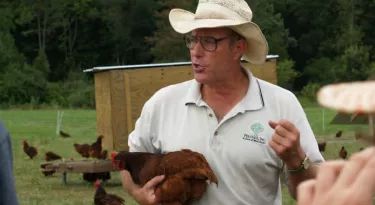 Joel Salatin: Top Farming Advice from Joel Salatin Joel Salatin, Poultry Business, Pastured Poultry, Muslim Beliefs, Broiler Chicken, Chicken Tractors, Bloom Where Youre Planted, Backyard Poultry, Everyday Prayers