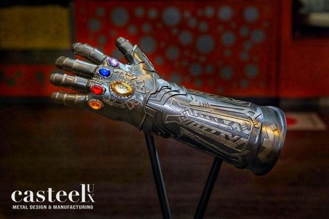 Evolve Monster, Infinity Stones, Marvel Infinity, Infinity Gauntlet, Steel Detail, Avengers Infinity, Steel Sculpture, Fantasy Armor, Metal Projects