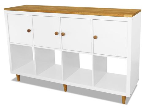 Kallax Hack, Ikea Kallax Hack, Ikea Kallax, Kallax Ikea, Ikea Hack, Shelving Unit, Sideboard, Storage Bench, Dining Room