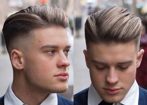 Ivy League Haircut, High Fade Haircut, Mens Hairstyles Fade, Cool Mens Haircuts, Long Hair On Top, Very Short Haircuts, Faded Hair, High Fade, Men Haircut