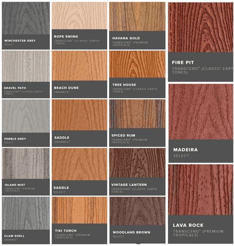 Composite decking, Trex, Fiberon, Timbertech, Azek, Zuri, composite and pvc deck boards colors, Ipe wood Canada is a composite decks and patios supplier in Toronto, Montreal, Buy composite decking at lowest cost price in Ontario, Quebec. Trex Composite Decking Colors, Wood Deck Colors, Trex Deck Designs, Trex Colors, Composite Decking Colors, Trex Composite Decking, Composite Decks, Composite Wood Deck, Deck Remodel