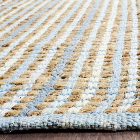 Rugs For Grey Floors Coastal, Rugs For Beach House Living Room, Area Rug Walmart, Coastal Great Room Rugs, Pottery Barn Reef Rug, Nautical Rugs Nursery, Pottery Barn Living Room Coastal, Rug For Striped Bedding, Colorful Rugs In Living Room Coastal