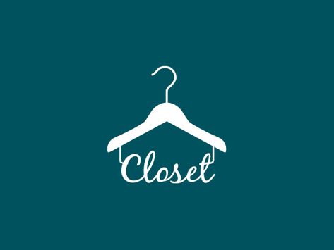 Decluttering Clothes Logo, Clothing Company Logo Ideas, My Closet Logo, Closet Logo Design, Fashion Logo Design Clothes Shops, Clothes Shop Logo, Clothing Company Logo, Desain Merek, Hanger Logo