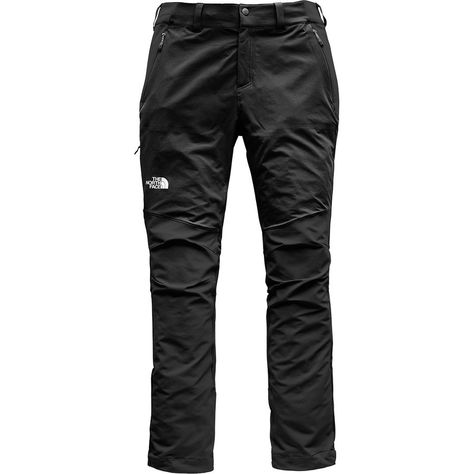 The North Face - Impendor Soft Shell Pant - Men's - Tnf Black/Tnf Black Tech Clothes, Shell Pants, Tech Clothing, Mountaineering Boots, Man Bags, Climbing Shoes, Lower Leg, Men Clothes, Face Design