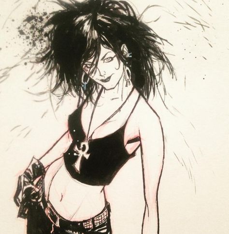 Baddie Pfp, Chicas Punk Rock, Goth Baddie, Movie Series, 5 Anime, Gothic Art, Sketchbook Art Inspiration, Art Inspiration Drawing, Funky Art