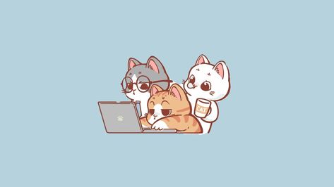 Wallpaper Backgrounds Laptop Cat, Animal Pc Wallpaper, Cat Pc Wallpaper Aesthetic, Cute Wallpaper Desktop Hd, Cat Laptop Wallpaper Desktop Backgrounds, Aesthetic Cat Wallpaper Pc, Laptop Wallpaper Cartoon, Laptop Cat Wallpaper, Pc Cat Wallpaper