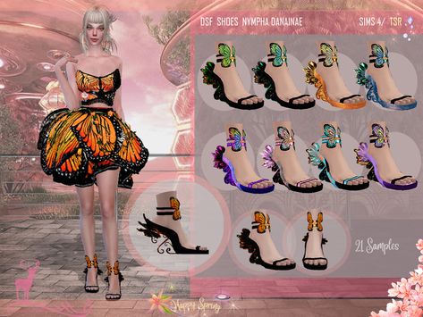 The Sims Resource - DSF SHOES NYMPHA DANAINAE Costume Fleur, Sims 4 Tsr, Christmas Coat, Sims 4 Anime, Cc Shoes, Sims 4 Cc Shoes, Sims 4 Game Mods, Sims 4 Teen, Sims 4 Collections