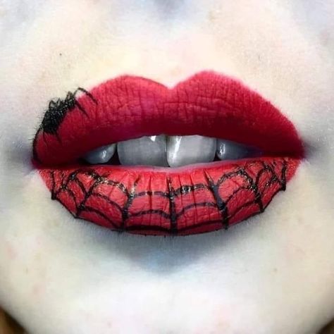 Halloween Lips, Halloweenský Makeup, Halloween Make-up Looks, Holloween Makeup, Cute Halloween Makeup, Halloween Beauty, Cool Halloween Makeup, Halloween Eye Makeup, Halloween Makeup Inspiration