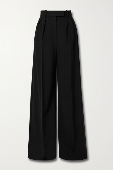 Wide Leg Pants Outfit, Black Wide Leg Pants, Quick Outfits, Looks Chic, Black Dress Pants, Wide Pants, Tailored Pants, Casual Style Outfits, Dream Clothes