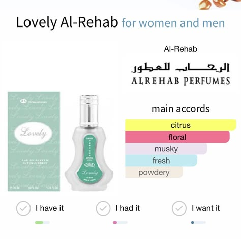 Al Rehab Perfume Oil, Al Rehab Perfume, Girl Maintenance, Must Have Perfumes, Perfumes To Buy, Perfume Sweet, Parfum Collection, Arabic Perfume, Perfume Notes