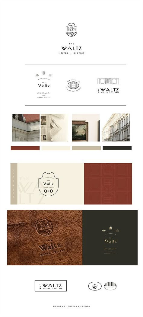 Boutique Hotel Branding, Coffee Brand Design, Masculine Color Palette, Vienna Coffee, Coffee Logo Design, Luxury Graphic Design, Logo Packaging Design, Brand Boards, Identity Design Inspiration