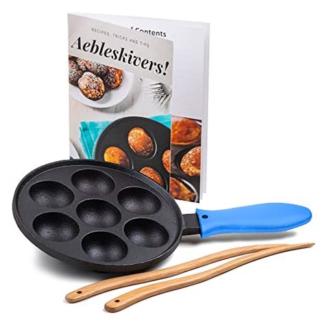 Top 5 Best Aebleskiver Cast Iron Pan of 2024 Takoyaki Pan, Pancake Balls, Popover Pan, Puff Pancake, Dutch Pancakes, Pancake Molds, Pancake Pan, Cast Iron Griddle, Mini Pancakes