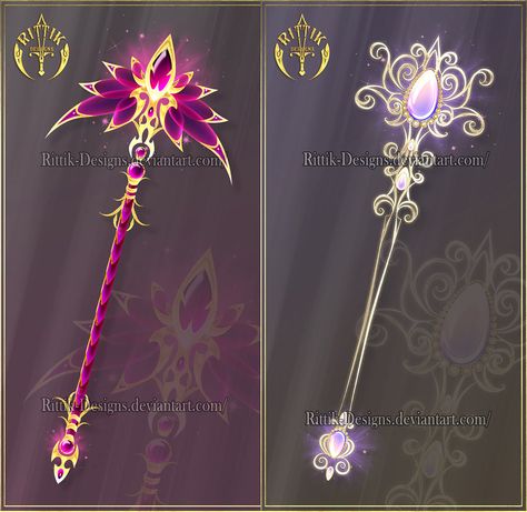 Staff Adopts 41 (CLOSED)  by Rittik-Designs Rittik Designs, Fantasy Props, Anime Accessories, Magical Jewelry, My Gallery, Magic Art, Fantasy Inspiration, Fantasy Jewelry, Fantasy Clothing