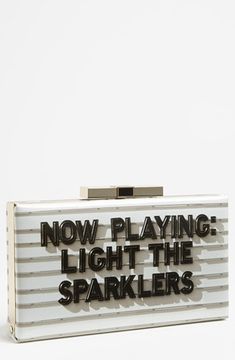 ShopStyle.com: Kate Spade New York 'cinema City - Samira' Clutch $199.66 Movie Marquee, Kate Spade Clutch, Now Playing, Authentic Designer Handbags, Stylish Handbags, Handbag Heaven, A Signature, Kate Spade Handbags, Kate Spade Bag