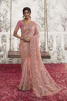 New Arrival | The Silk Trend Engagement Sarees, Engagement Saree, Reception Saree, Fancy Sarees Party Wear, Wedding Saree Indian, Embroidery Saree, Fancy Sarees, Designer Saree, Pink Sequin