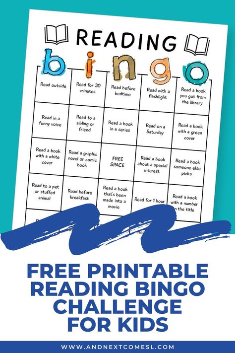 Screenshot of a free printable reading bingo board for a summer reading challenge for kids Reading Bingo Challenge, Book Bingo, Reading Bingo, Bingo Challenge, Read A Thon, Bingo For Kids, Summer Reading Challenge, Bedtime Reading, Board For Kids