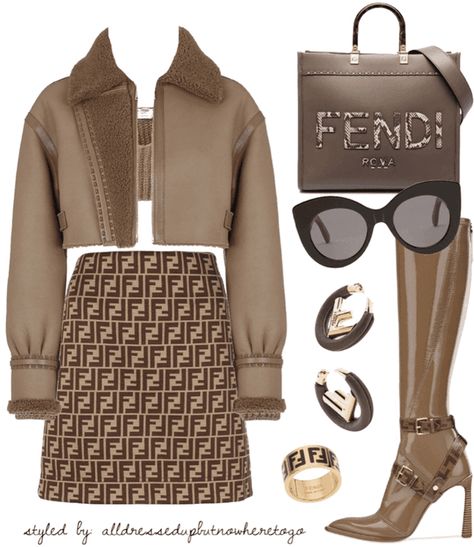 Virtual Styling: Head To Toe Fendi Outfit | ShopLook Fendi Women Outfits, Fendi Outfits Women, Fendi Outfits, Fendi Outfit, Short Semi Formal Dresses, Fendi Dress, Concert Fashion, Stylish Work Outfits, Streetwear Fashion Women