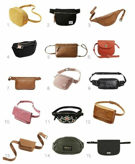 Bum Bag Outfit, Fanny Pack Fashion, Belly Bag, Waist Purse, Sac Diy, Bum Bags, Fanny Bag, Lv Bags, Leather Belt Bag