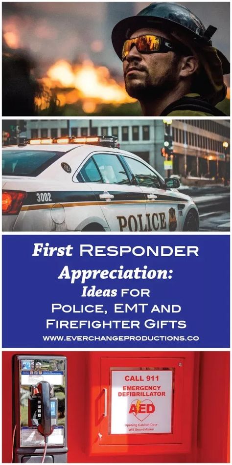 First Responders Appreciation: Ideas for Police, EMT and Firefighter Gifts - Emt Gift Ideas, Ems Week Gift Ideas, First Responders Appreciation, Police Appreciation Gifts, First Responders Day, Survival Gifts, Firefighter Appreciation Gifts, Ems Week, Police Christmas