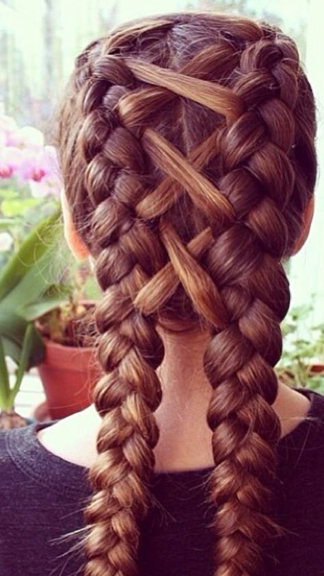 ☪Pinterest → FrenchFanGirl ☼ Braids Pictures, Easy Hairstyles For School, Cool Braids, Braid Hair, Hair Braids, Braid Hairstyles, Hairstyles For School, Gorgeous Hair, Braid Styles