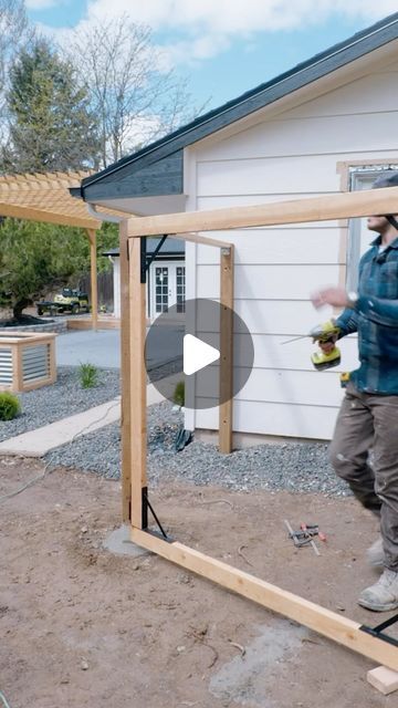 Alex Mazhukhin on Instagram: "Building a modern NO SAG trailer gate 
•
•
•
•
#backyardideas #backyards #gate #fence #design" Fence Patio Ideas, Small Side Gate Ideas, Ranch Style Fences And Gates, 6ft Gate Ideas, Building Wood Fence Gate, Fence Gate On Slope, Fence Gate Ideas Wood, Diy Double Gate Fence, Side Of House Gate Ideas