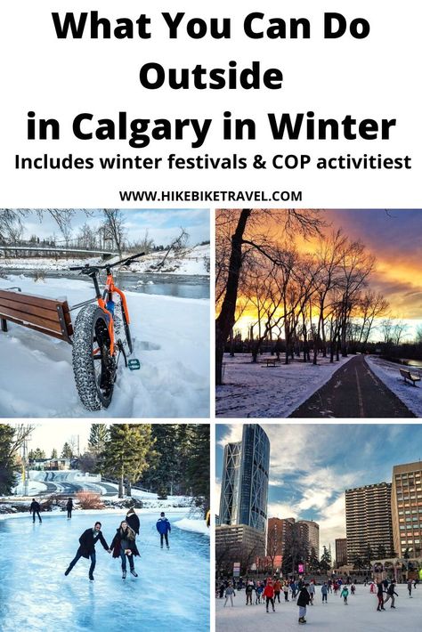 What you can do outside in Calgary in winter - including winter festivals and Calgary Olympic Park activities Calgary Winter, Things To Do In Calgary, Park Activities, Winter Hike, Nordic Skiing, Olympic Park, Visit Canada, Winter Festival, Bike Trips