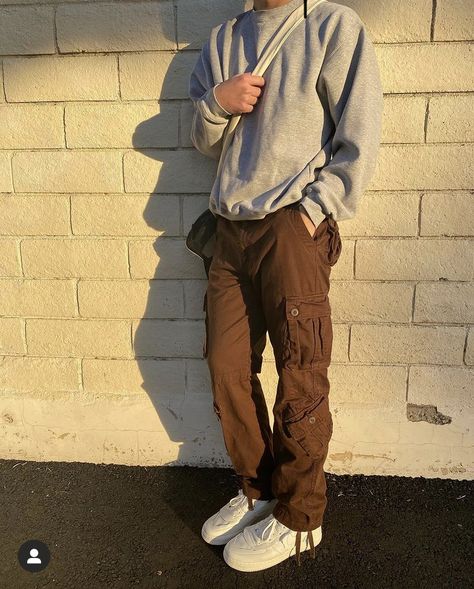 Dark Brown Cargo Pants Outfit Men, Light Brown Pants Outfit Men, Brown Pants Outfit Men Street, Dark Brown Cargo Pants Outfit, Dark Brown Pants Outfit Men, Brown Cargo Pants Outfit Men, Cargo Pants Outfit Men Streetwear, Light Brown Pants Outfit, Brown Cargo Pants Outfit