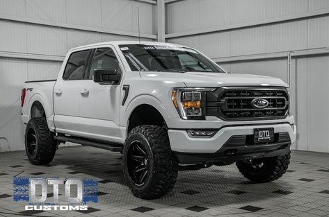 2022 Ford F150, White Ford F150, Custom F150, Truck Rims And Tires, Ford F150 Lifted, Fords 150, Ford Super Duty Trucks, Chevy 1500, Ford Ranger Truck